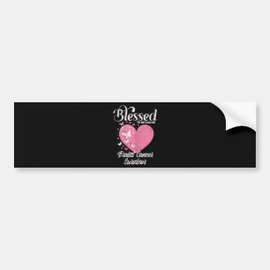 Blessed Breast Cancer Survivor Awareness Christian Bumper Sticker