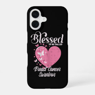 Blessed Breast Cancer Survivor Awareness Christian iPhone 16 Case