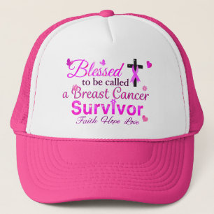 Blessed Breast Cancer Survivor Trucker Hat