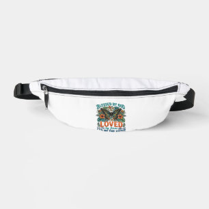 Blessed Butterfly Christian T-Shirt Design_1 Bum Bags