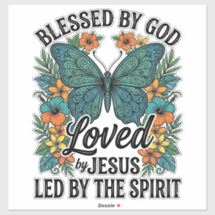 Blessed Butterfly Christian T-Shirt Design (2)