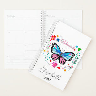 Blessed butterfly personalised, custom year planner