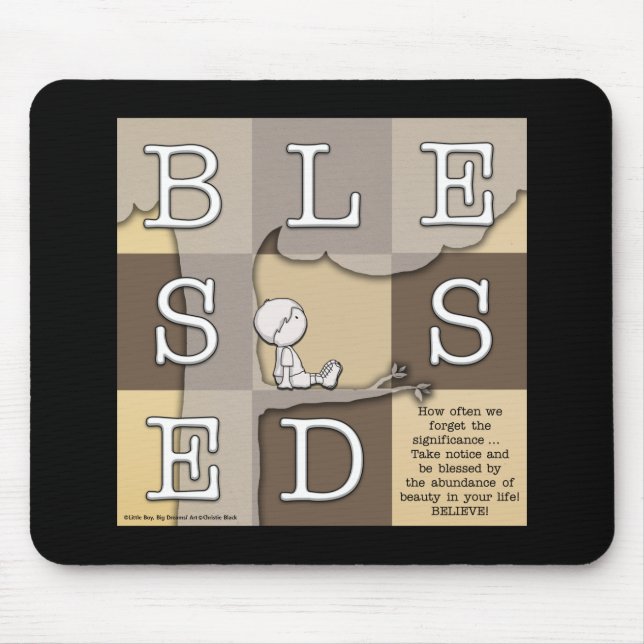 Blessed By  Abundance of Beauty Mouse Mat (Front)