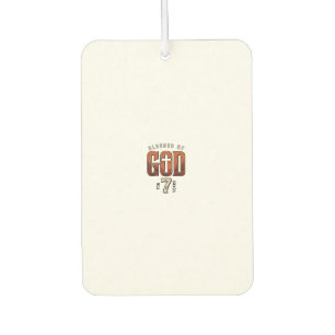 Blessed By God 7 Years Vintage Christian Shirt Car Air Freshener