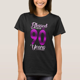 Blessed by God for 90 Years Old 90th Birthday Crow T-Shirt