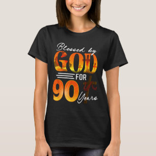 Blessed By God For 90 Years Old Gift 90th Birthday T-Shirt