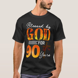Blessed By God For 90 Years Old Gift 90th Birthday T-Shirt