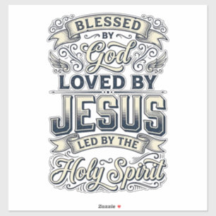 Blessed By God Jesus Holy Spirit Vintage Shirt