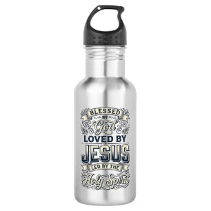Blessed By God Jesus Holy Spirit Vintage Shirt 532 Ml Water Bottle