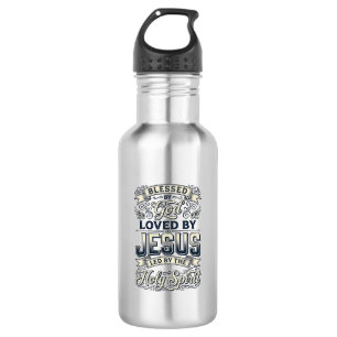 Blessed By God Jesus Holy Spirit Vintage Shirt 532 Ml Water Bottle