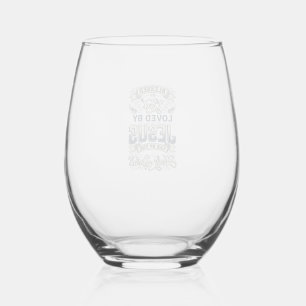 Blessed By God Jesus Holy Spirit Vintage Shirt Stemless Wine Glass