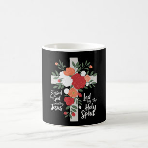 Blessed by God Loved by Jesus Led by the Holy Coffee Mug