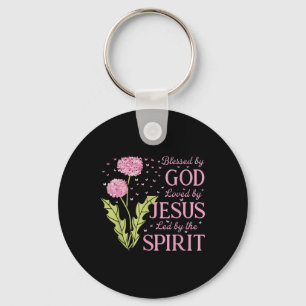 Blessed By God Loved By Jesus Led By The Spirit Ch Key Ring