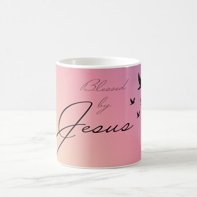 Blessed by Jesus mug (Center)