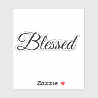 Blessed Calligraphy Modern Typography Elegant