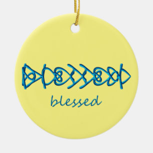 blessed  ceramic tree decoration