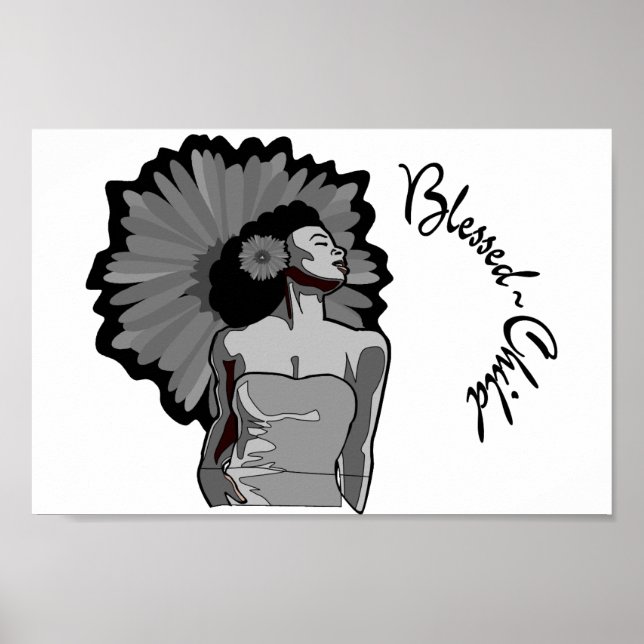 Blessed Child Black/White Print (Front)