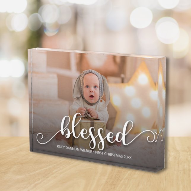 BLESSED Christmas Holiday Photo Block (Creator Uploaded)