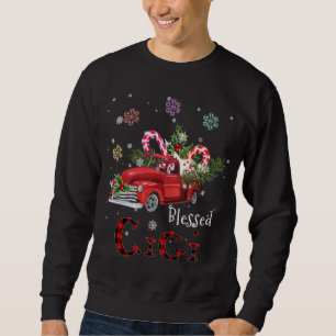 Blessed Cici Christmas Red Truck Gift For Grandma Sweatshirt