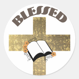 Blessed  classic round sticker