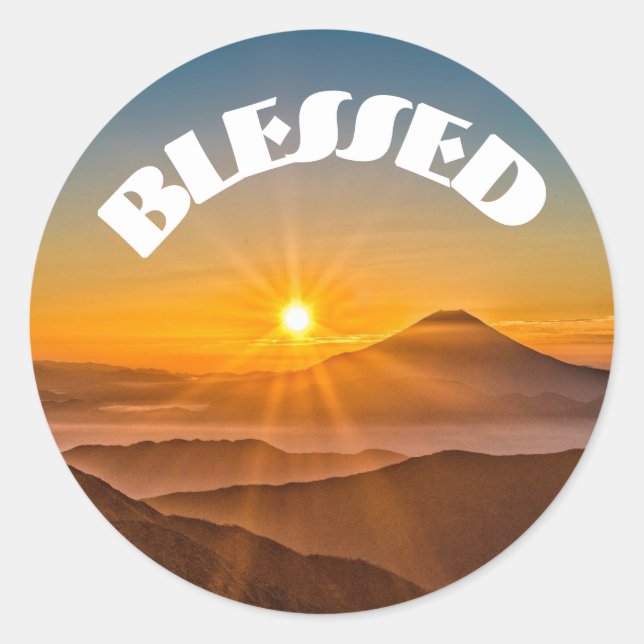Blessed Classic Round Sticker (Front)