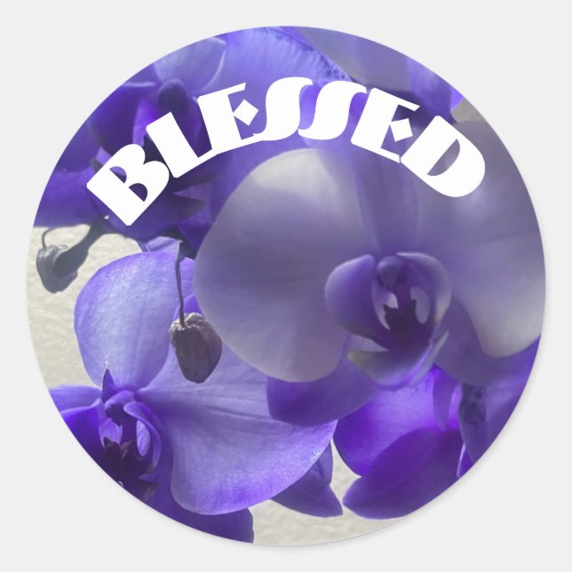 Blessed Classic Round Sticker (Front)