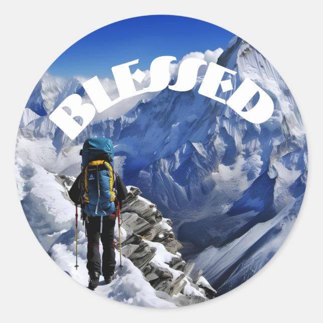 Blessed Classic Round Sticker (Front)