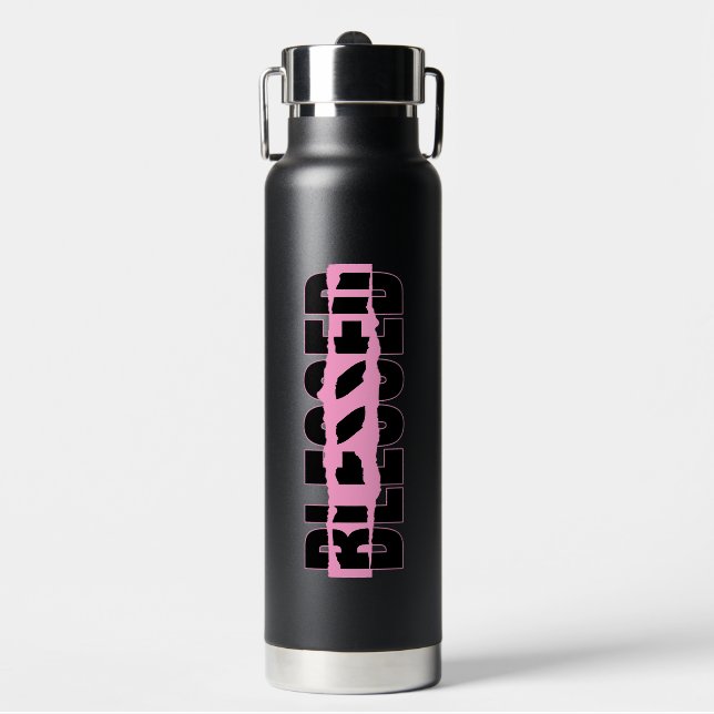 BLESSED - Copper Vacuum Insulated Bottle (Front)