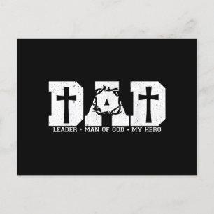 Blessed Dad Daddy Cross Christian Religious Father Postcard