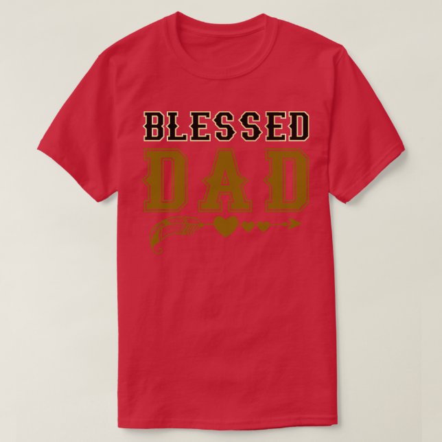 Blessed Dad Thanksgiving Day T-Shirt (Design Front)