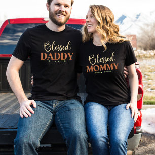 Blessed Daddy Matching Family Christian Dad Tee
