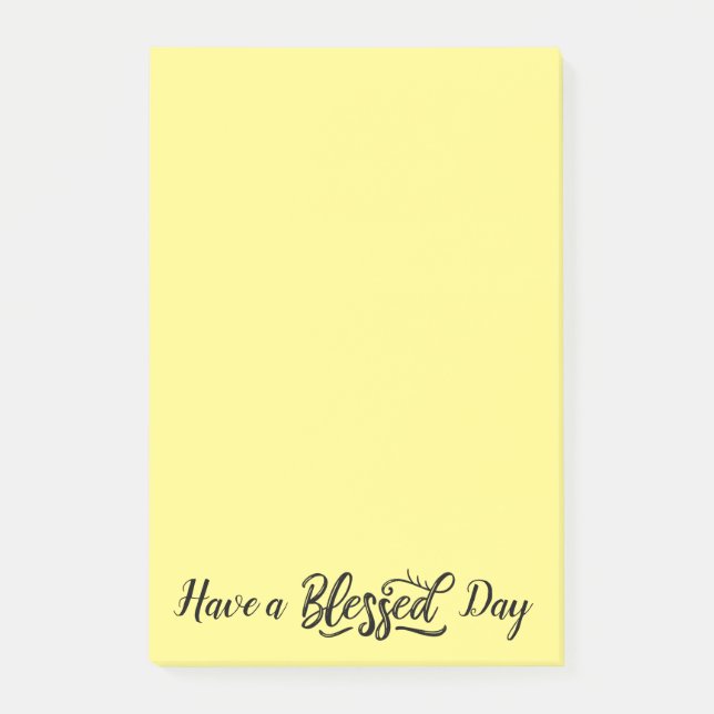 Blessed day post-it notes (Front)
