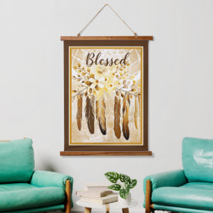 Blessed dream catcher  hanging tapestry