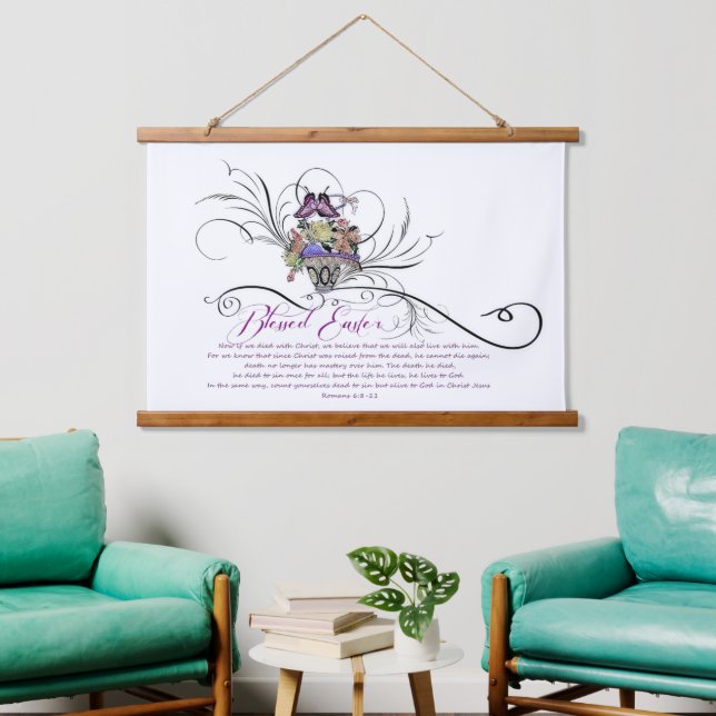 Blessed Easter  Hanging Tapestry (Living Room)