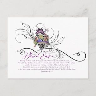 Blessed Easter Holiday Postcard