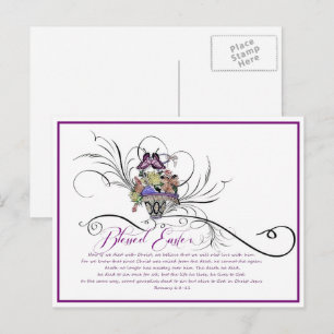 Blessed Easter Holiday Postcard