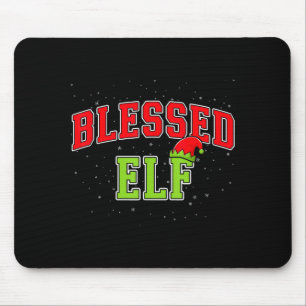 Blessed Elf Christmas Family Matching Group Xmas  Mouse Mat