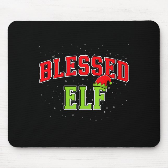 Blessed Elf Christmas Family Matching Group Xmas  Mouse Mat (Front)