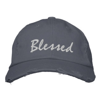 Blessed embroidered hat