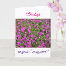 Blessed Engagement, Folded Greeting Card