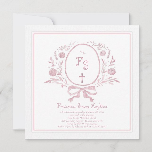 Blessed Event Invitation (Front)