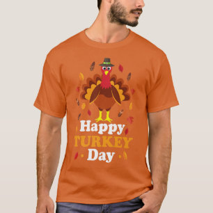Blessed Family Matching Happy Turkey Day Thanksgiv T-Shirt