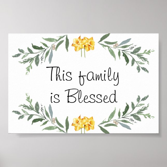 Blessed family Poster (Front)