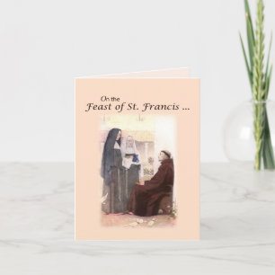 Blessed Feast Day of St. Francis with St. Clare Card
