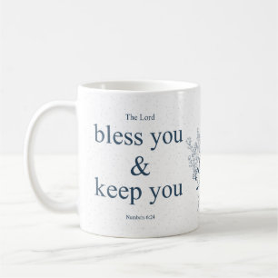 Blessed Floral Christian Wall Art Coffee Mug
