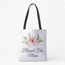 Blessed Fur Mum with Watercolor Floral Design