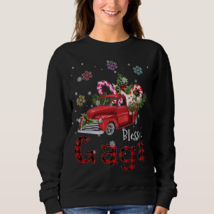 Blessed Gaga Christmas Red Truck Gift For Grandma Sweatshirt