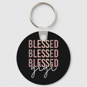 Blessed Gigi Gifts for Gigi Grandma Key Ring