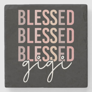 Blessed Gigi Gifts for Gigi Grandma Stone Coaster