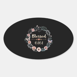 Blessed Gigi Thanksgiving Birthday Gift Oval Sticker